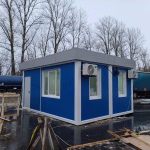 пост охраны с панорамным остеклением