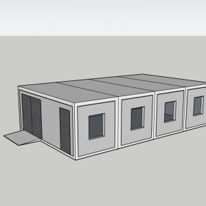 модульное здание визуализация 3d